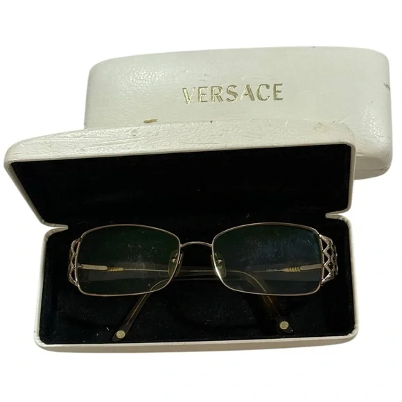 Versace eyeglasses with prescription in them.  Model number MOD1160. ✅️⭐️ VERSACE MOD 1160 1052 Pale Rose Gold & Havana 53¤16  main image 3